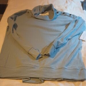 Cozy Blue Turtleneck Sweater